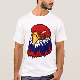 T-shirt Américain patriote d'aigle chauve
