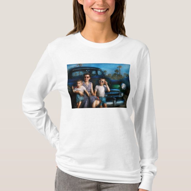 T-shirt Américaine - Voiture - La classique vacances améri (Devant)