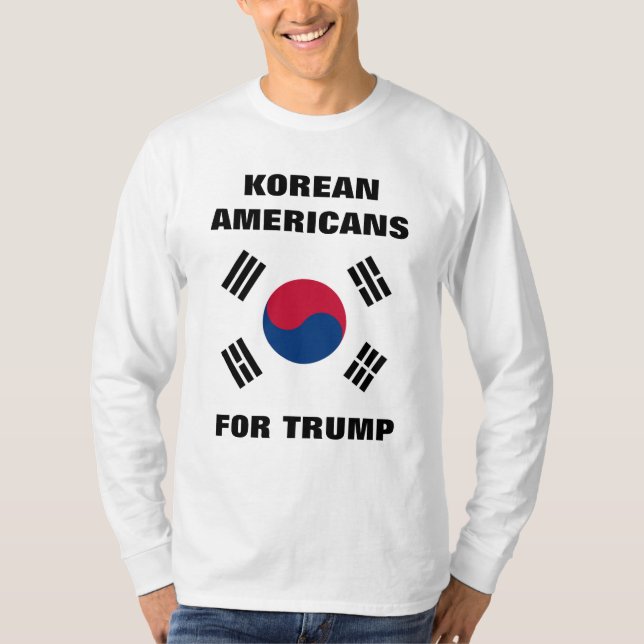 T-SHIRT AMÉRICAINS CORÉENS POUR TRUMP (Devant)