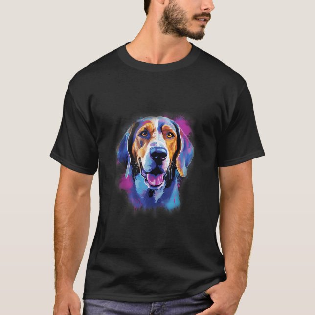T-shirt American 9 Art Splashes De Peinture Abstraite Colo (Devant)