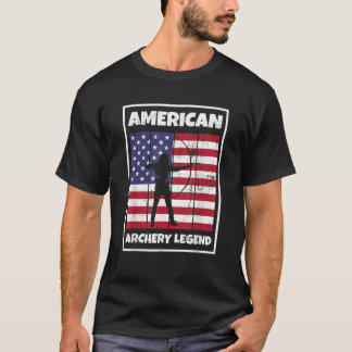 T-shirt American Archery Legend for Bow Hunter Archer USA