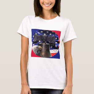 T-shirt American Bald Eagle, Bell et drapeau