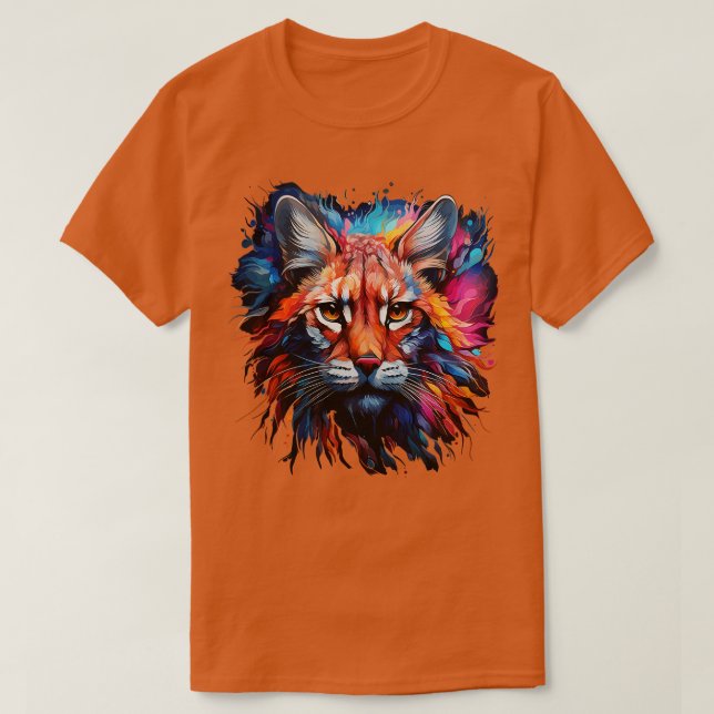 T-shirt American Bobcat Rainbow (Design devant)