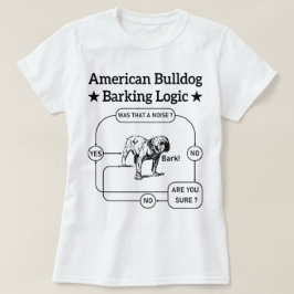 T-shirt American Bulldog Logique d'aboiement Chiens Amateu
