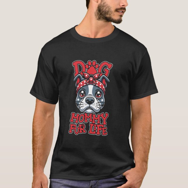 T-shirt American Bully Mother race - Bulldog Chien Maman (Devant)