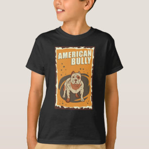 T-shirt American Bully Retro   Propriétaire de chiens Bull
