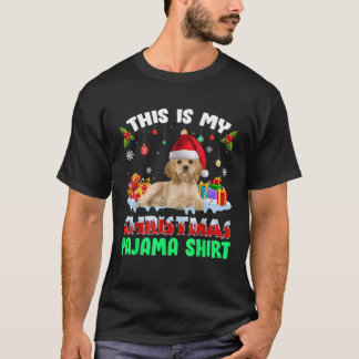 T-shirt American Cocker Spaniel Lumières C'Est Ma Christma