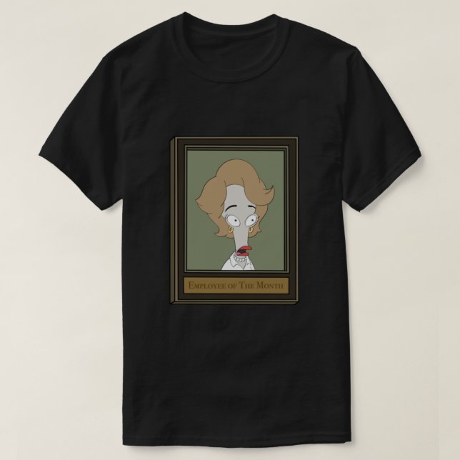 T-shirt American Dad Roger Employé du mois Meredith  (Design devant)