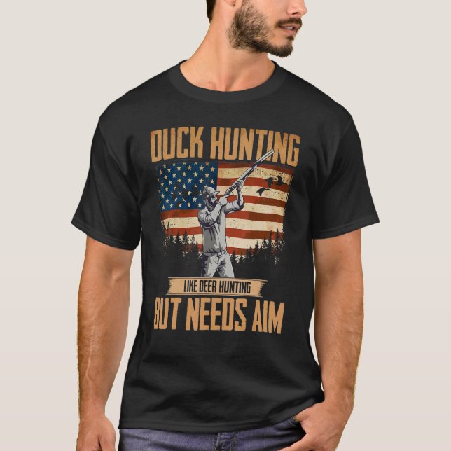 T-shirt American Duck Hunter Duck Hunter Besoin de Chasse  (Devant)