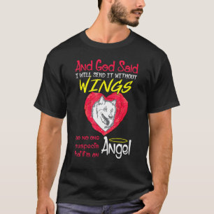 T-shirt American Eskimo Angel sans ailes animal de compagn