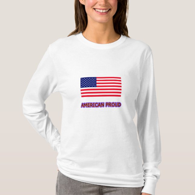 T-shirt American Fier Le MUSÉE Zazzle Modèle (Devant)