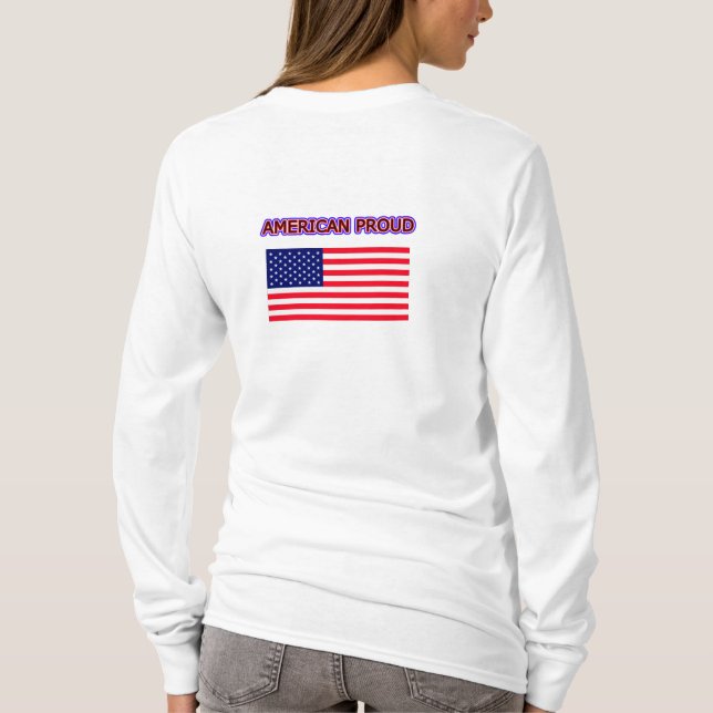 T-shirt American Fier Le MUSÉE Zazzle Modèle2 (Dos)
