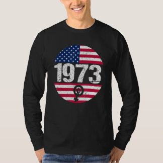 T-shirt American Flag 1973 Protect Pro Roe Feminism Pro Ch