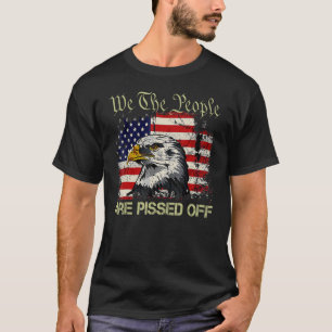 T-shirt American Flag Bald Eagle Nous, Les Gens, Nous Somm