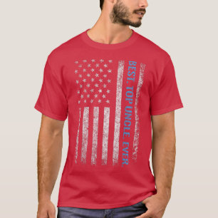 T-shirt American Flag Best Top UNCLE Jamais Fête des pères