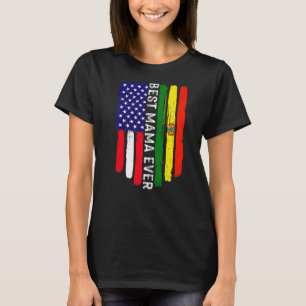 T-shirt American Flag & Bolivia Drapeau Meilleure famille