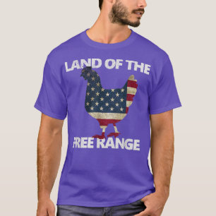 T-shirt American Flag Chicken SHIRT USA Funny Gift 4th of 