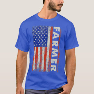 T-shirt American Flag Country Ranch Farmer Life Farming