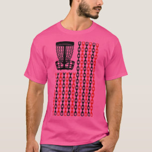 T-shirt American Flag Disk Golf Player Funny USA Basket Ch