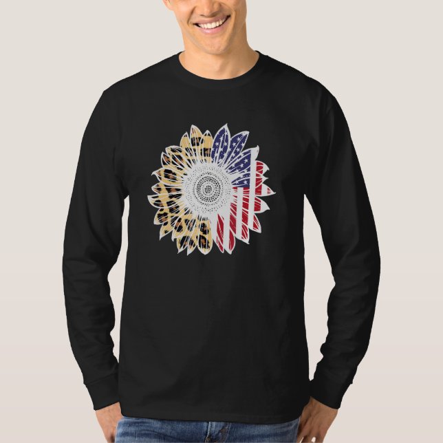 T-shirt American Flag Firework Directeur américain (Devant)