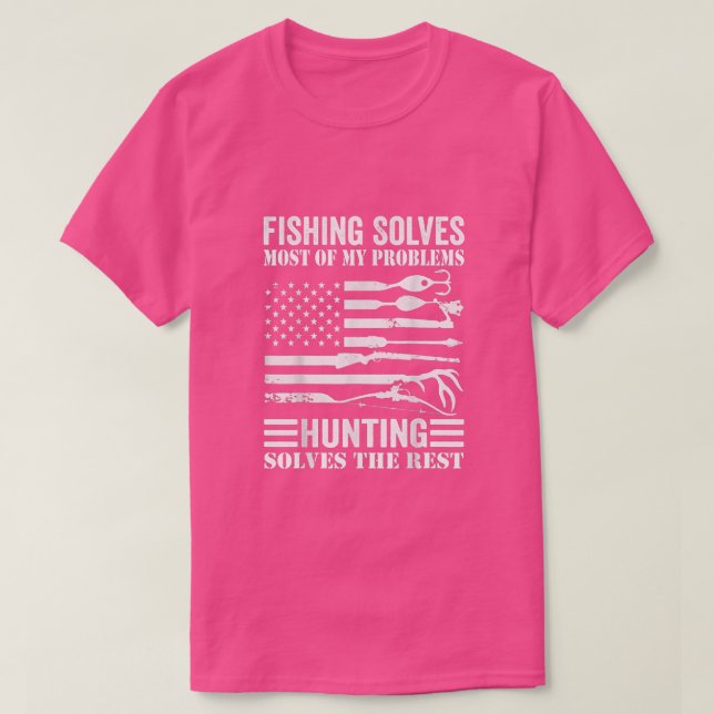 T-shirt American Flag Fishing  (Design devant)