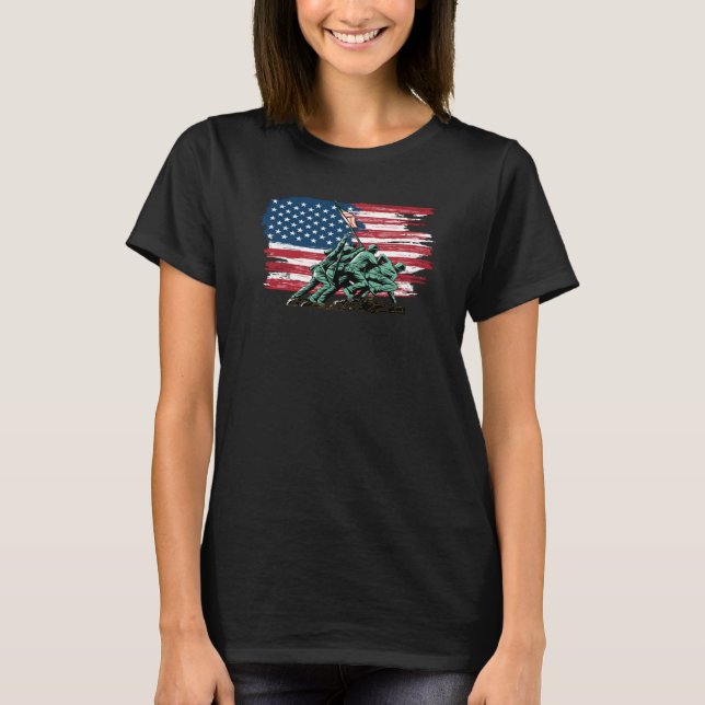 T-shirt American Flag Graphic USA Patriotic (Devant)