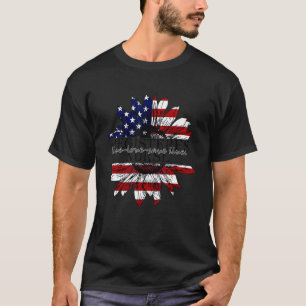 T-shirt American Flag Hospice Nurse Fin De Vie Palliative