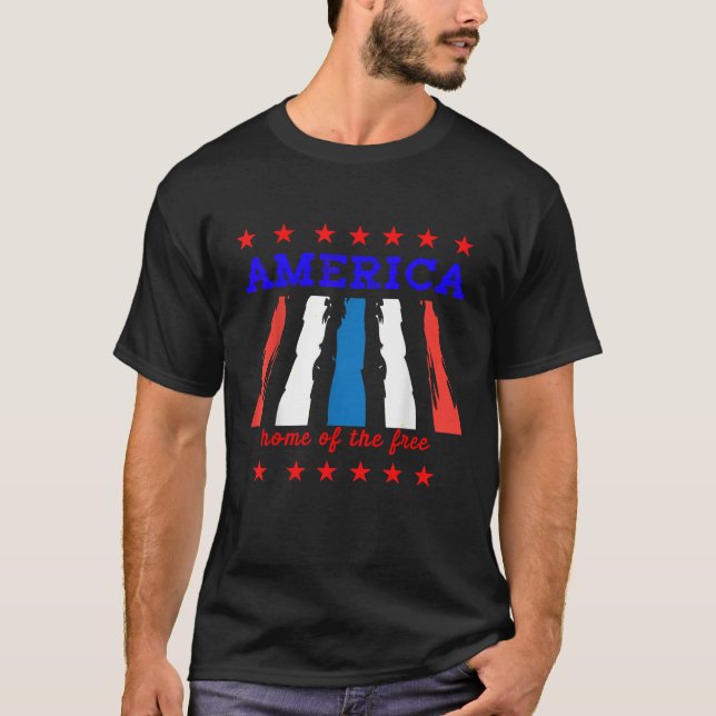 T-shirt American Flag Independence Etats-Unis Amérique (Devant)
