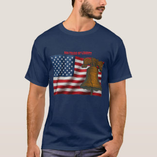 T-shirt American Flag & Liberty Bell Independence Day URM