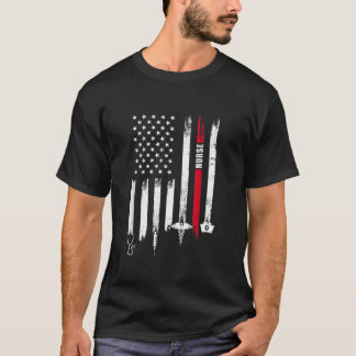 T-shirt American Flag Nurse Day