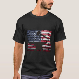T-shirt American Flag Patriotic Blacksmith Anvil