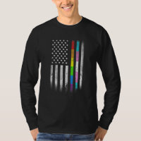 American Flag Rainbow Homexion Rights LGBTQ Bise