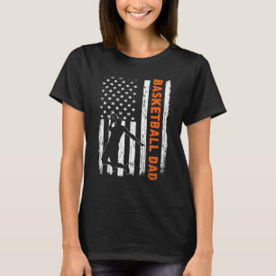 T-shirt American Flag Sports Vintage Meilleur papa Jamais
