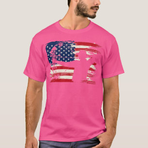 T-shirt American Flag Tir à l'arc pour hommes femmes garço