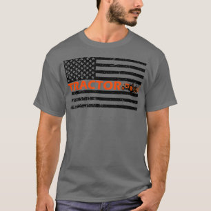 T-shirt American Flag Tractor Pays Agriculture ferme cadea