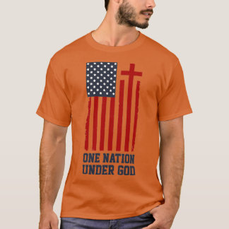 T-shirt American Flag Une nation sous Dieu 2