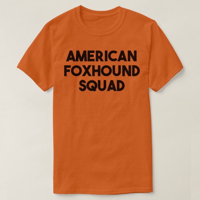 T-shirt American Fohound Dog LoverAmerican Fohound Squad (Design devant)