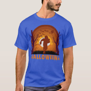 T-shirt American Football And Moon Sport Halloween Costume