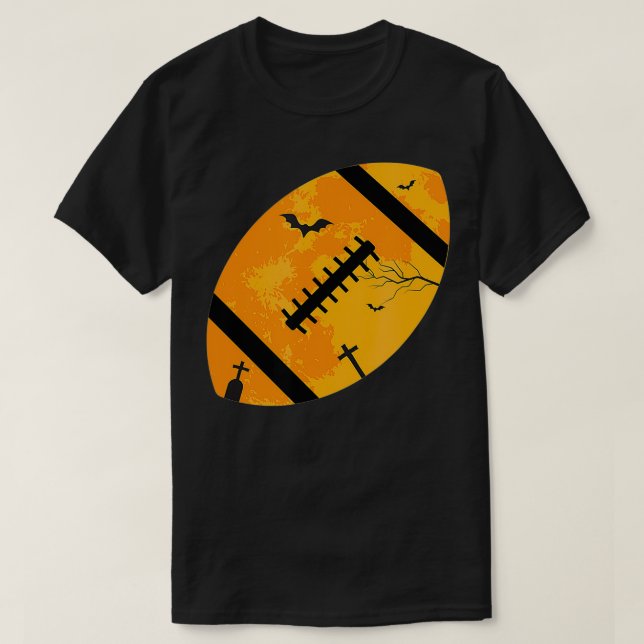 T-shirt American Football Halloween Costume cadeau chauves (Design devant)