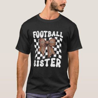 T-shirt American Football Soeur Coquette Bow Funny Jeu D
