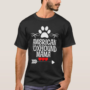 T-shirt American Foxhound Mama pour la fête des mères Noël