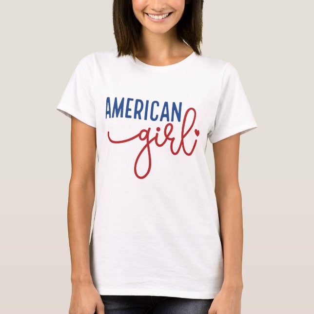 T-shirt American Girl (Devant)