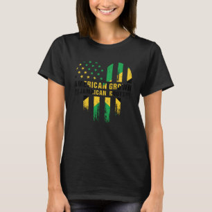 T-shirt American Grosse Racines Jamaïcaines Jamaïque Drape