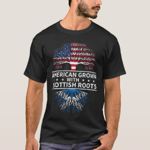 T-shirt American Grosses Scottish Roots Scotland Cadeau