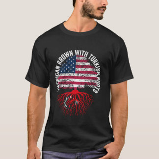 T-shirt American Grosses Turc Racines Famille héritage USA