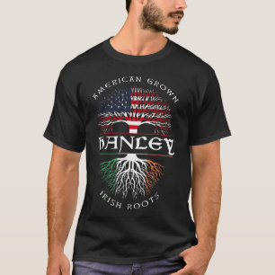 T-shirt American Grown Irish Roots HANLEY Nom irlandais