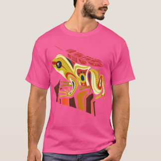 T-shirt American Indian I Frog Art I Cute Frog Lover