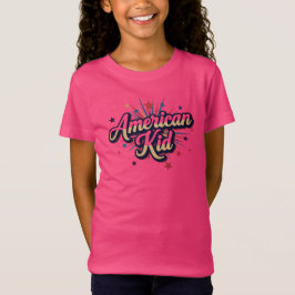 T-Shirt American Kid | Patriotic Youth & USA Pride Design