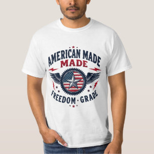 T-shirt American Made Freedom Grade Patriotique