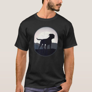 T-shirt American Old Southern White Bulldog Retro 13